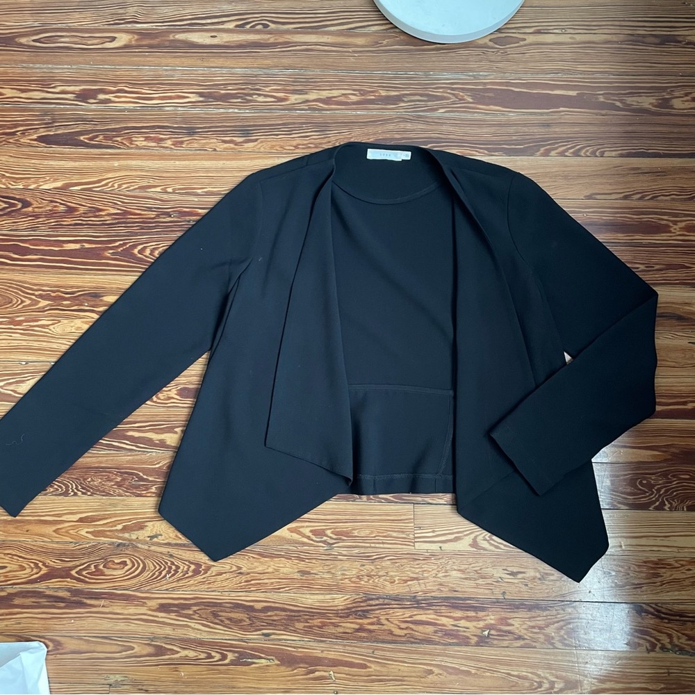Lush Draped Black Jacket